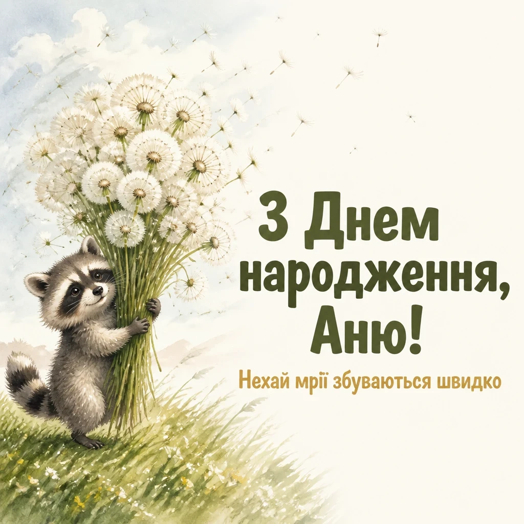 з днем народження, аня вірш