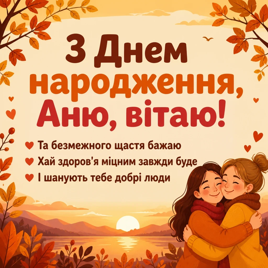 з днем народження, аня вірш