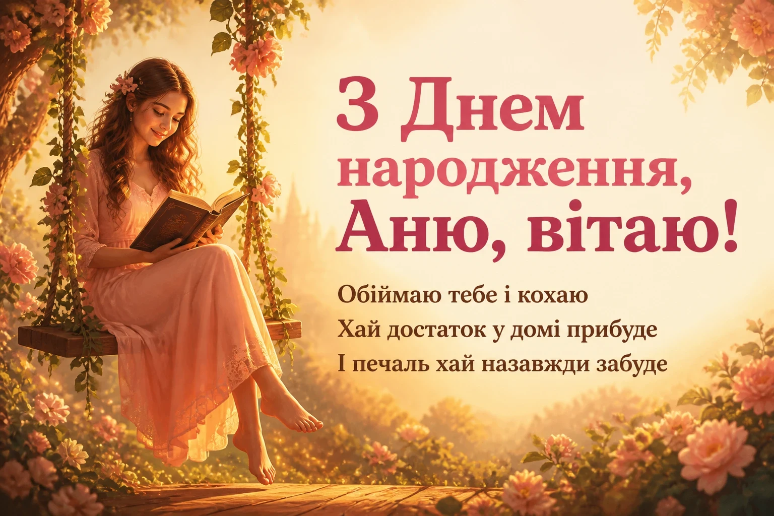 з днем народження, аня вірш