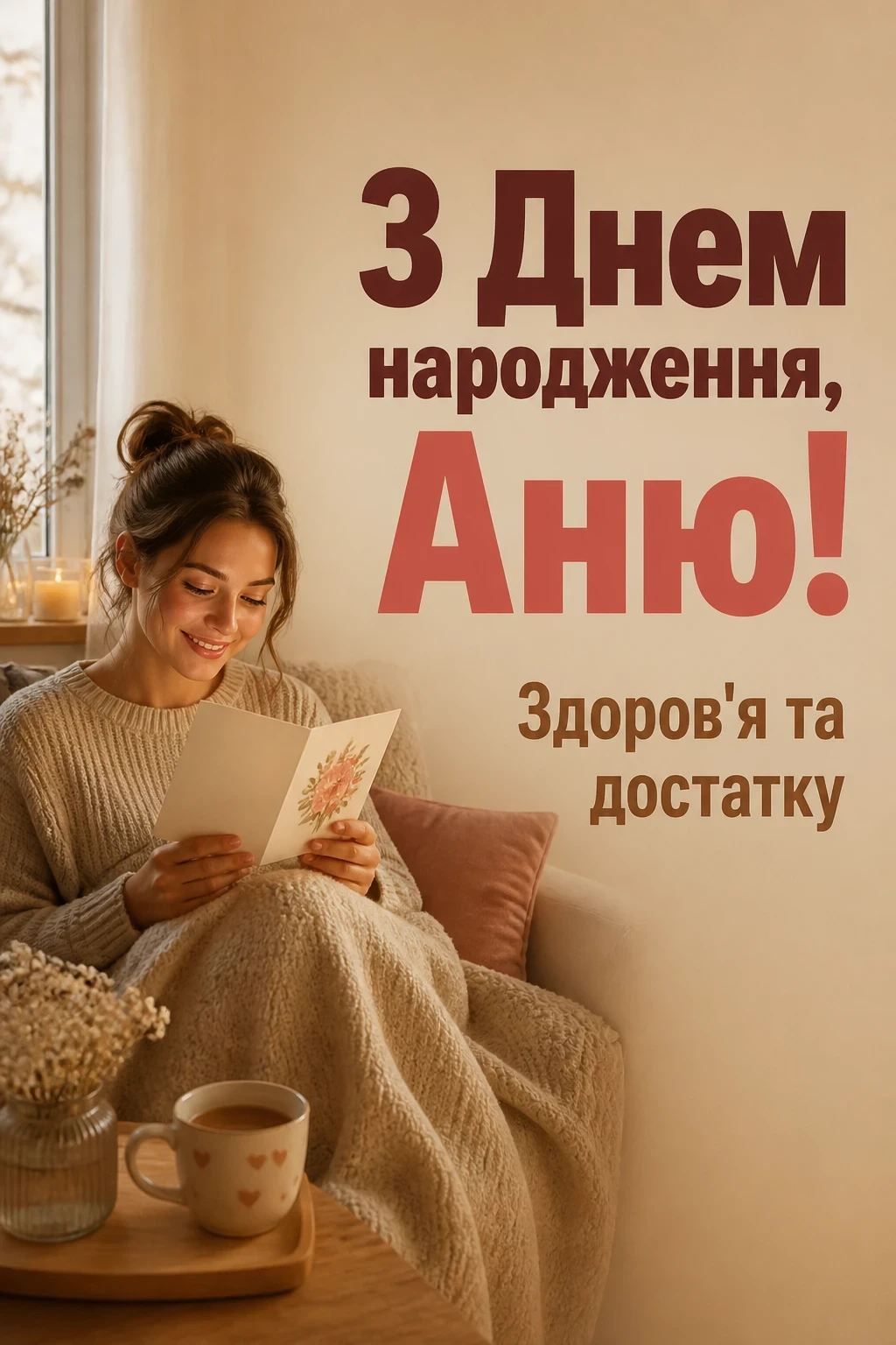 з днем народження, аня вірш