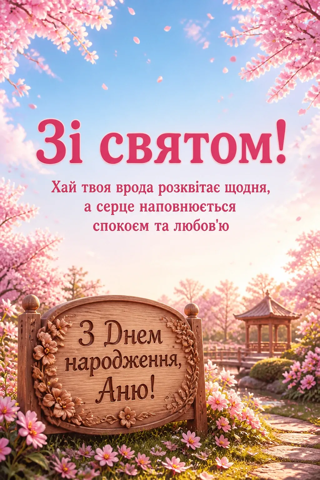 з днем народження, аня вірш