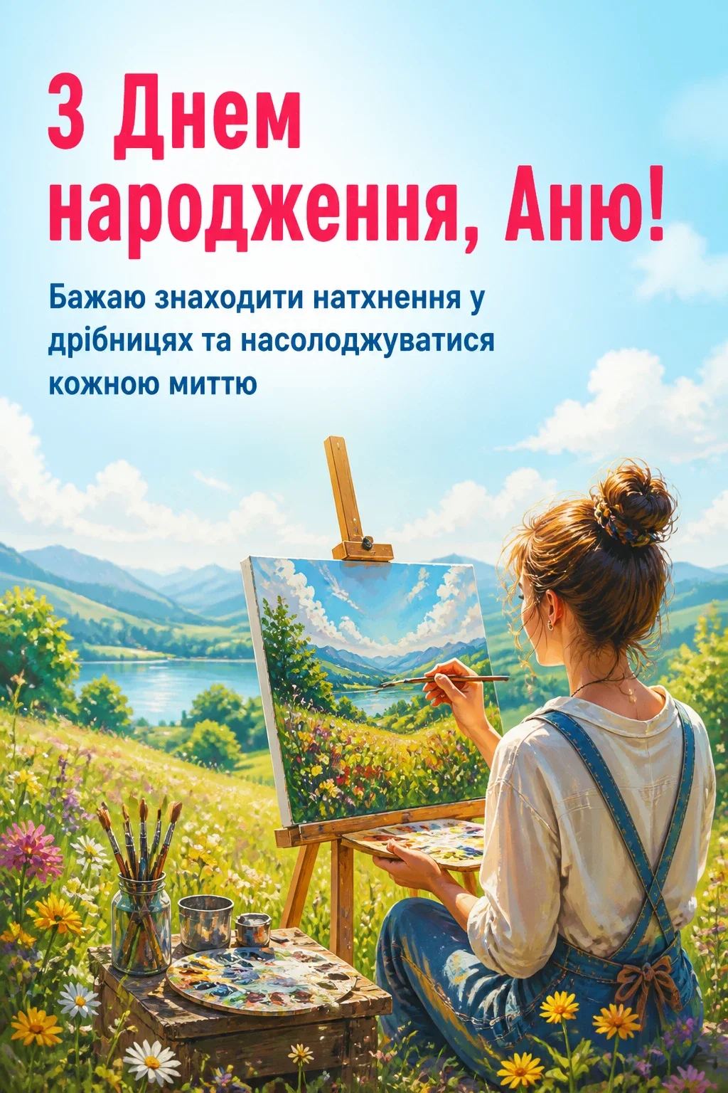 з днем народження, аня вірш