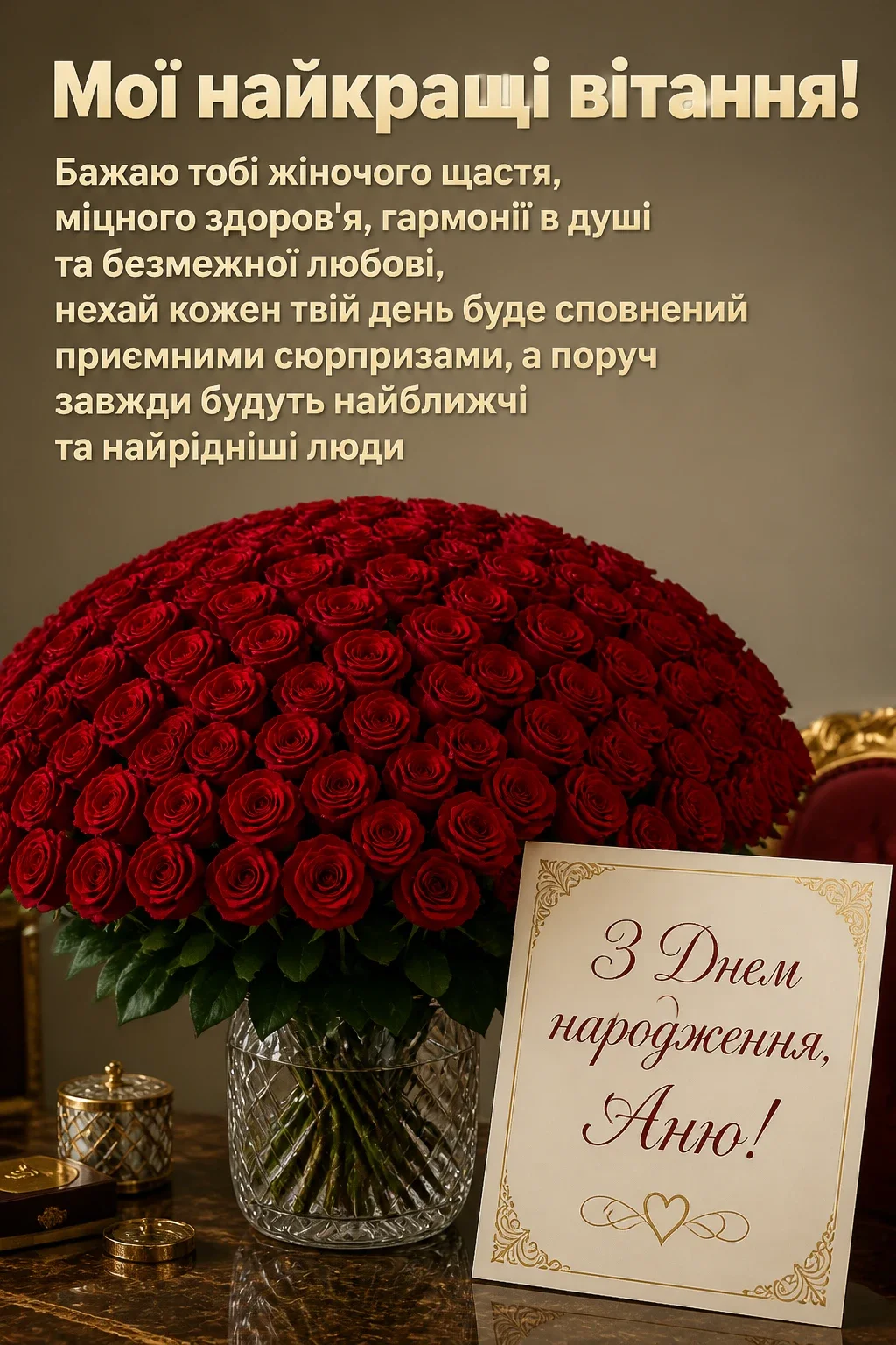 з днем народження, аня вірш