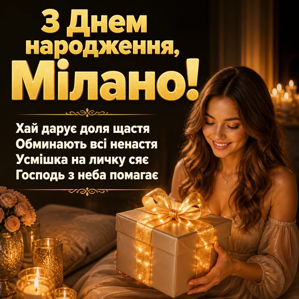 з днем народження мілана картинки