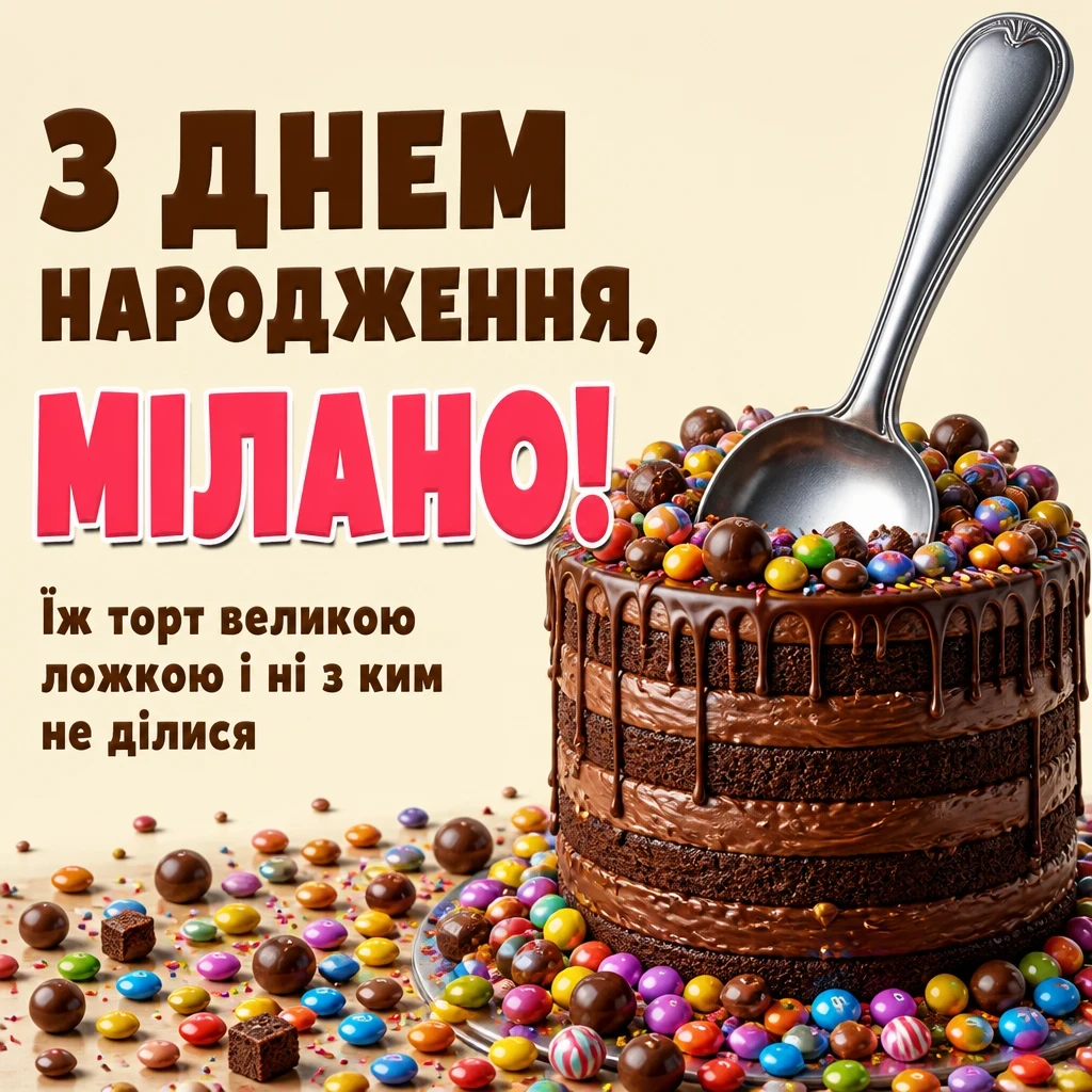 з днем народження мілана картинки