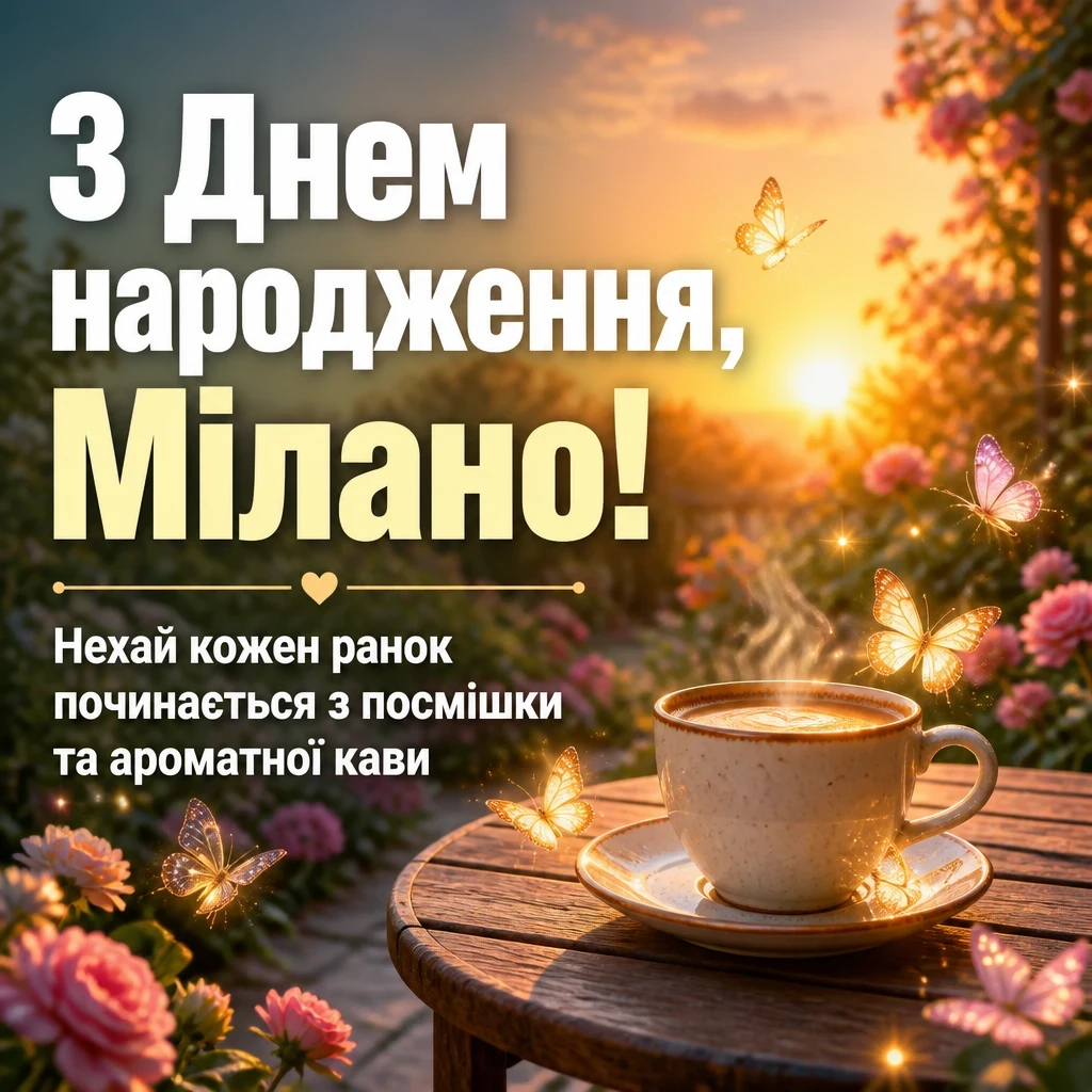 з днем народження мілана картинки
