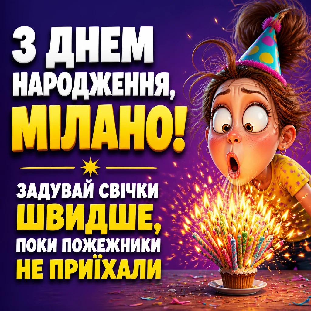 з днем народження мілана картинки