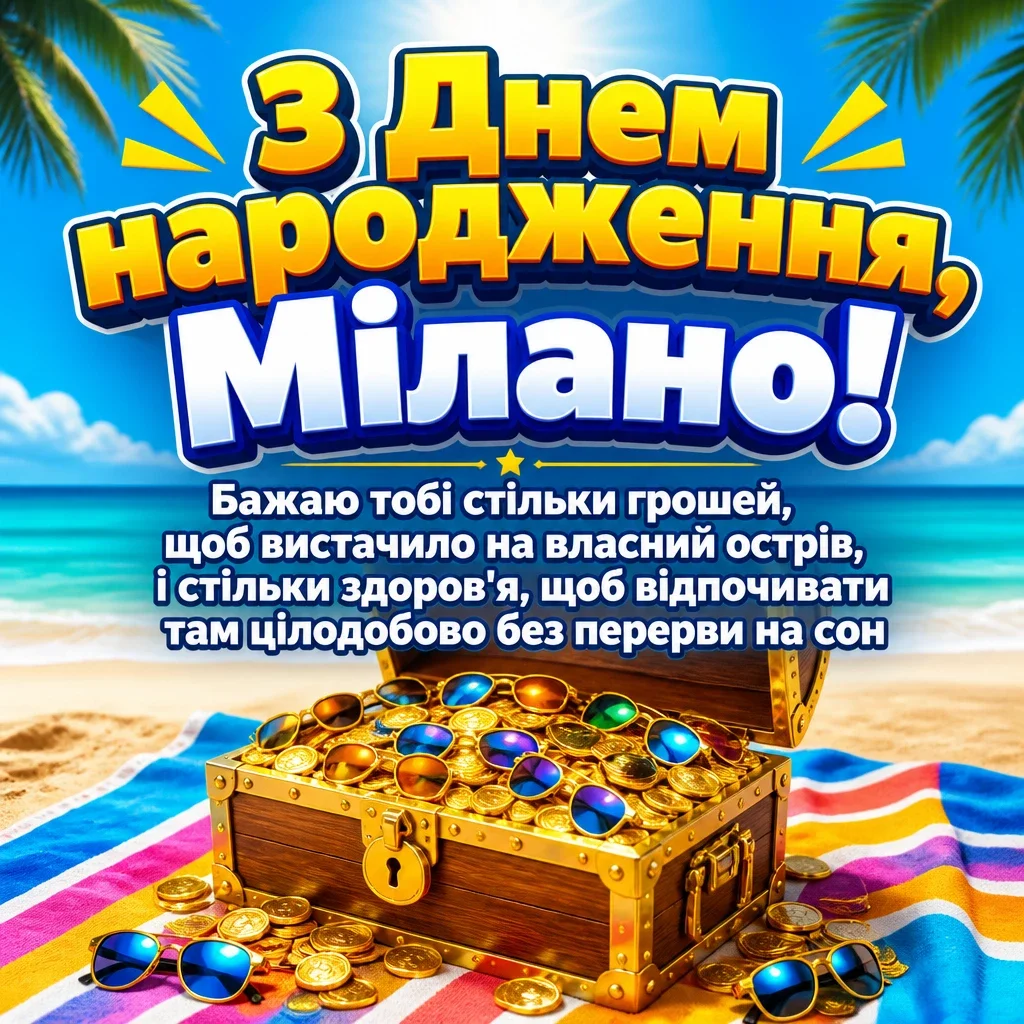 з днем народження мілана картинки
