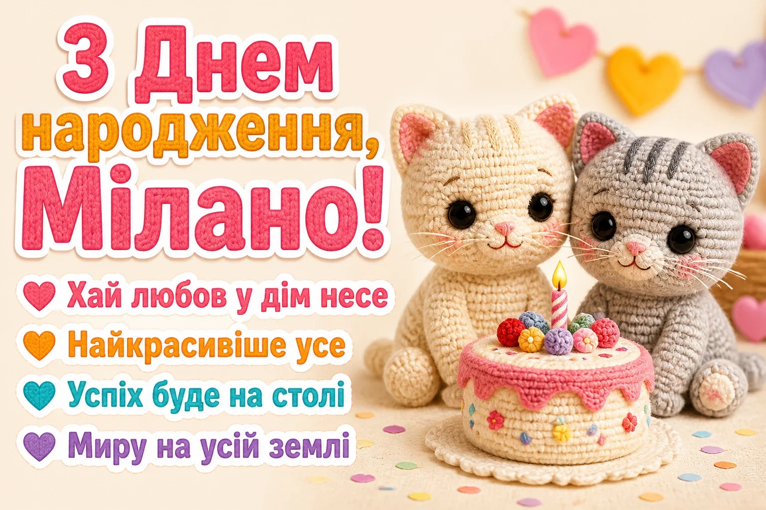 з днем народження мілана картинки