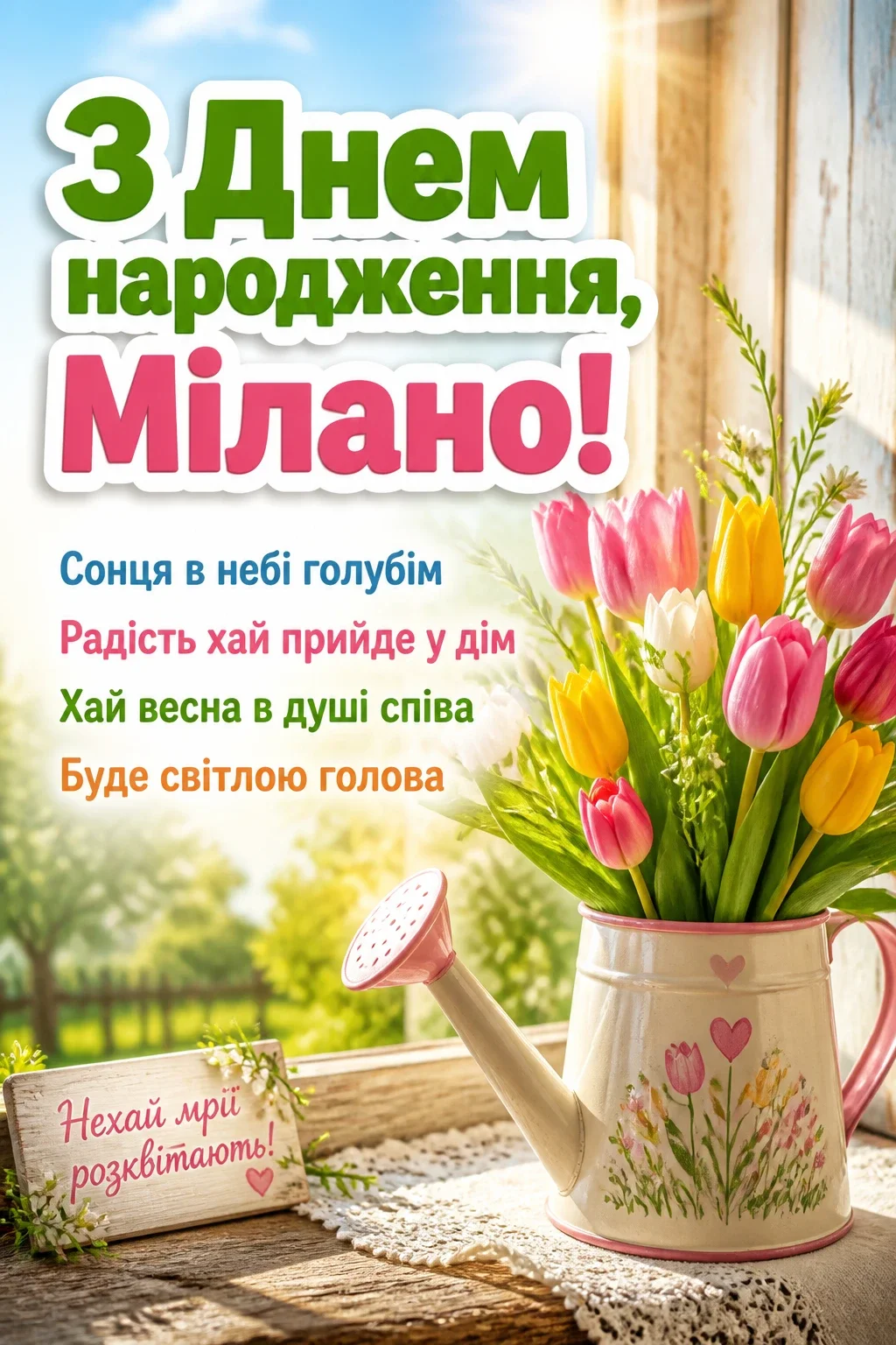 з днем народження мілана картинки