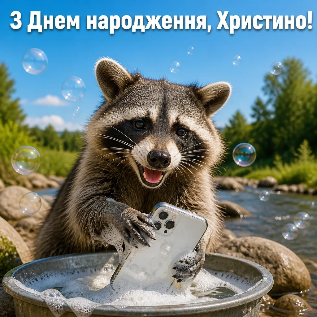 з днем народження христина картинки