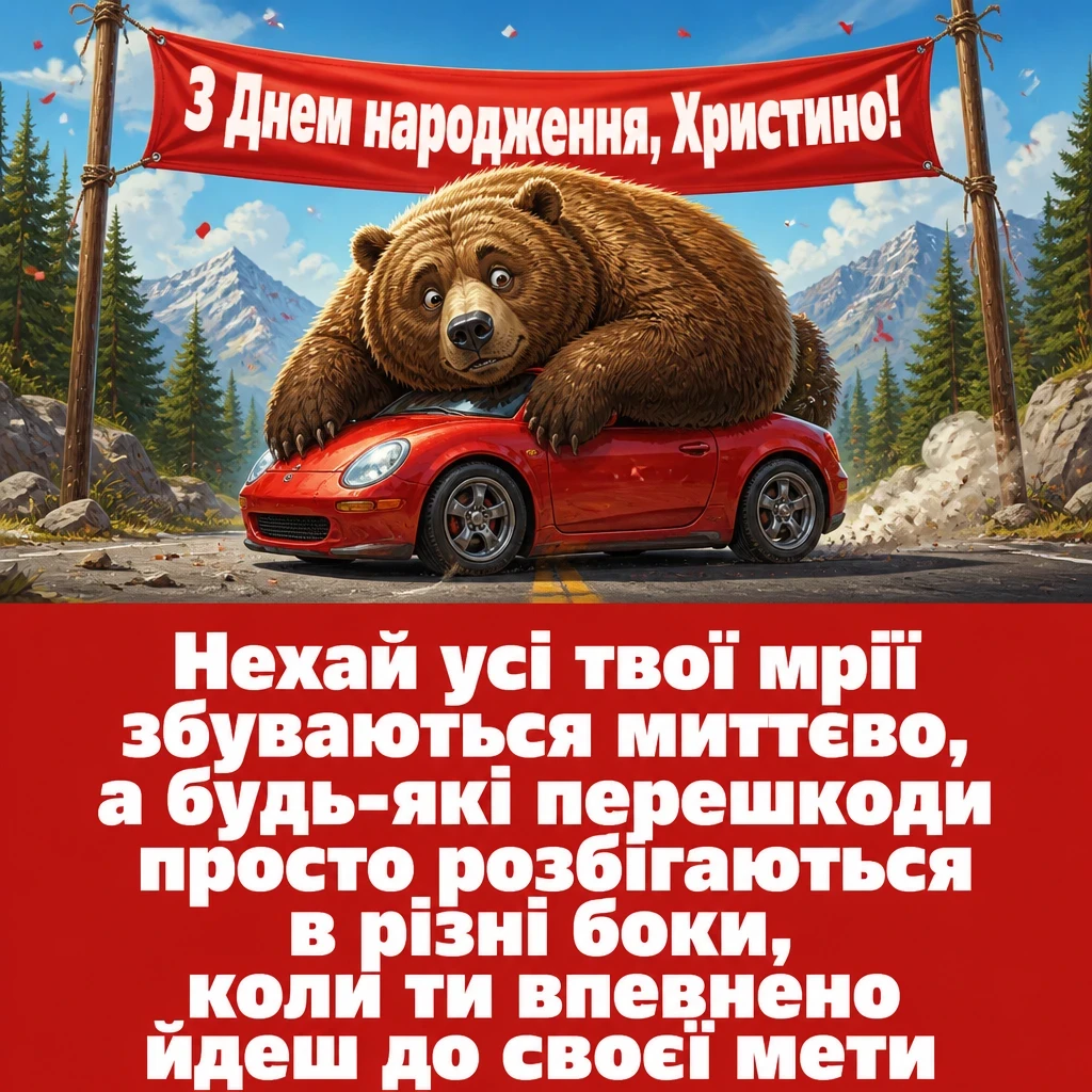 з днем народження христина картинки