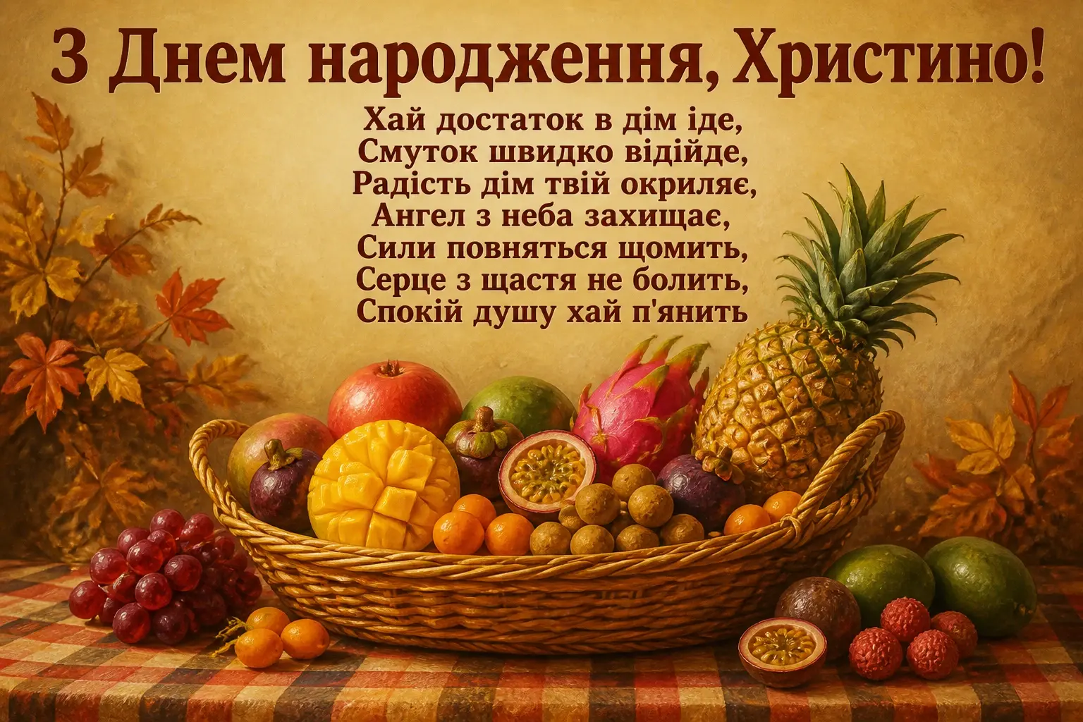 з днем народження христина картинки