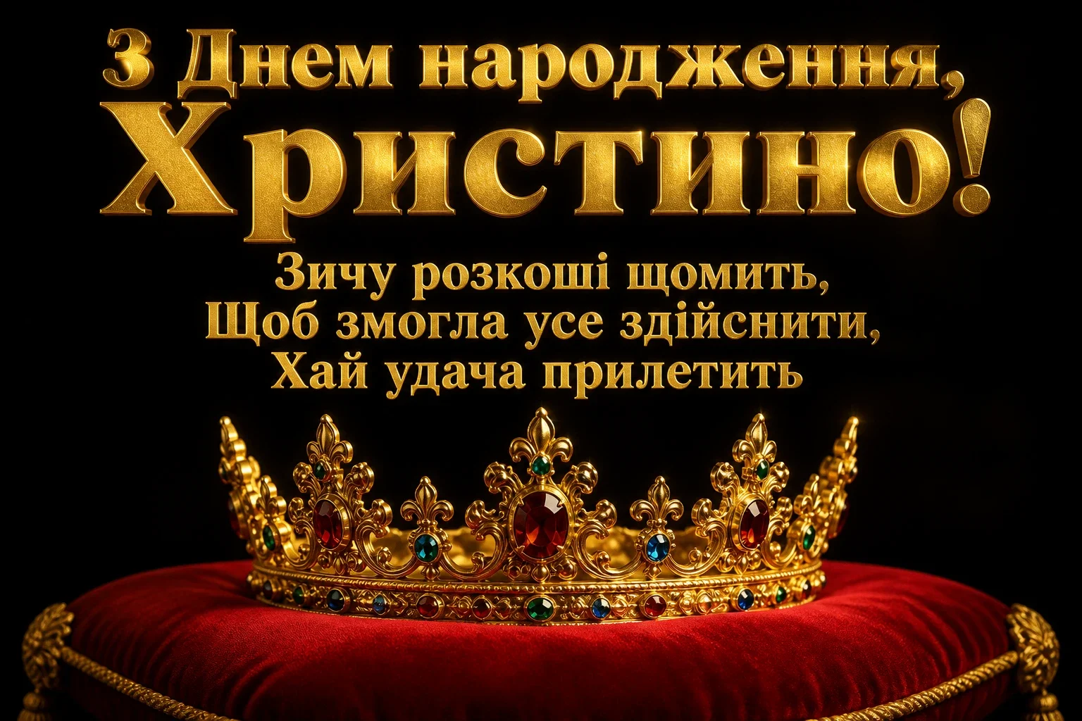 з днем народження христина картинки
