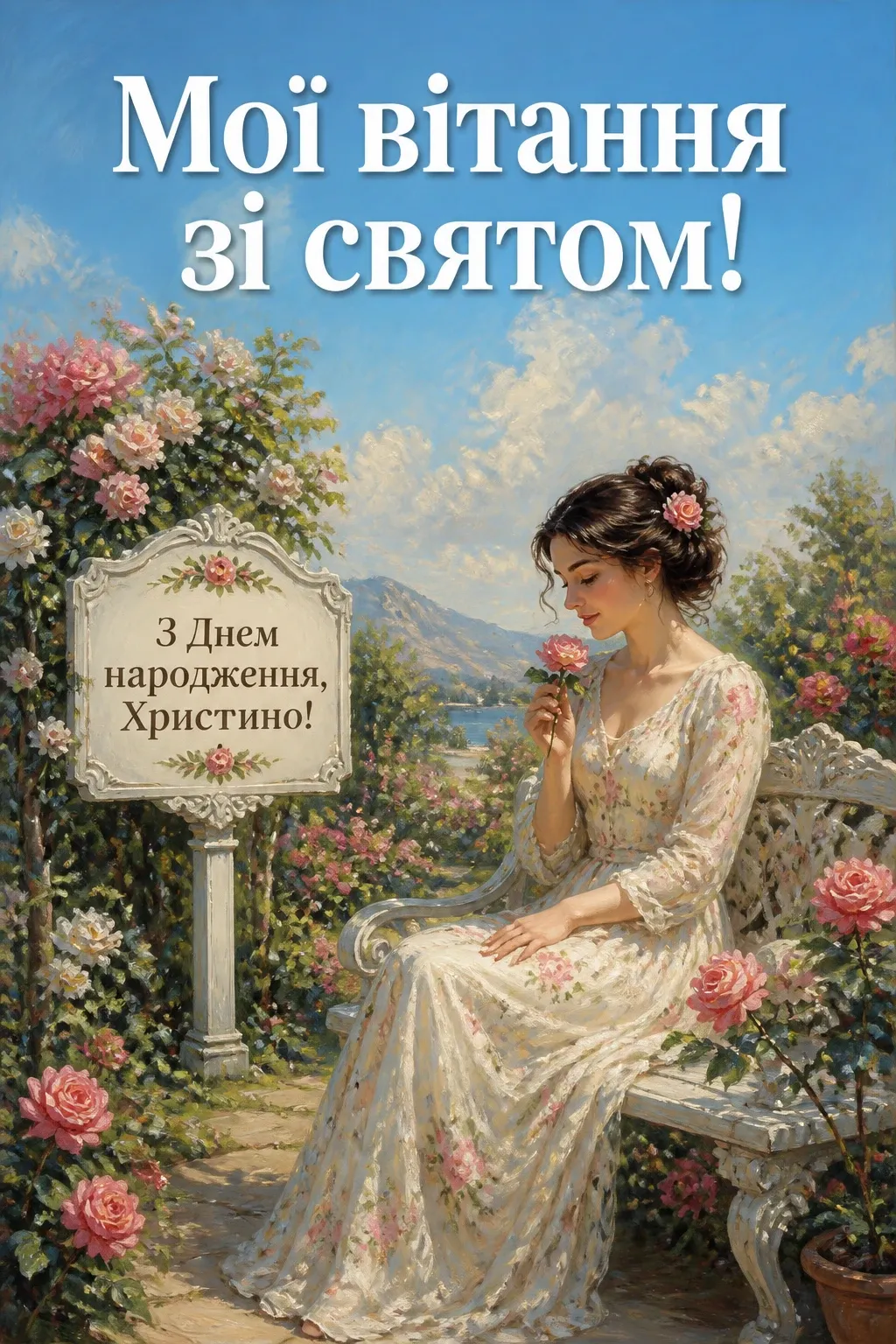 з днем народження христина картинки