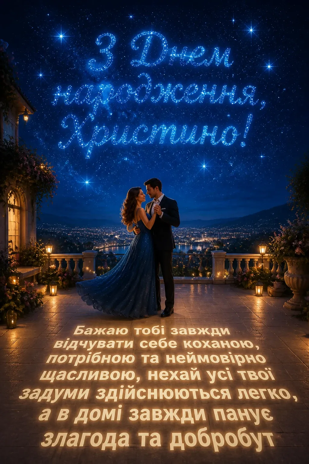з днем народження христина картинки
