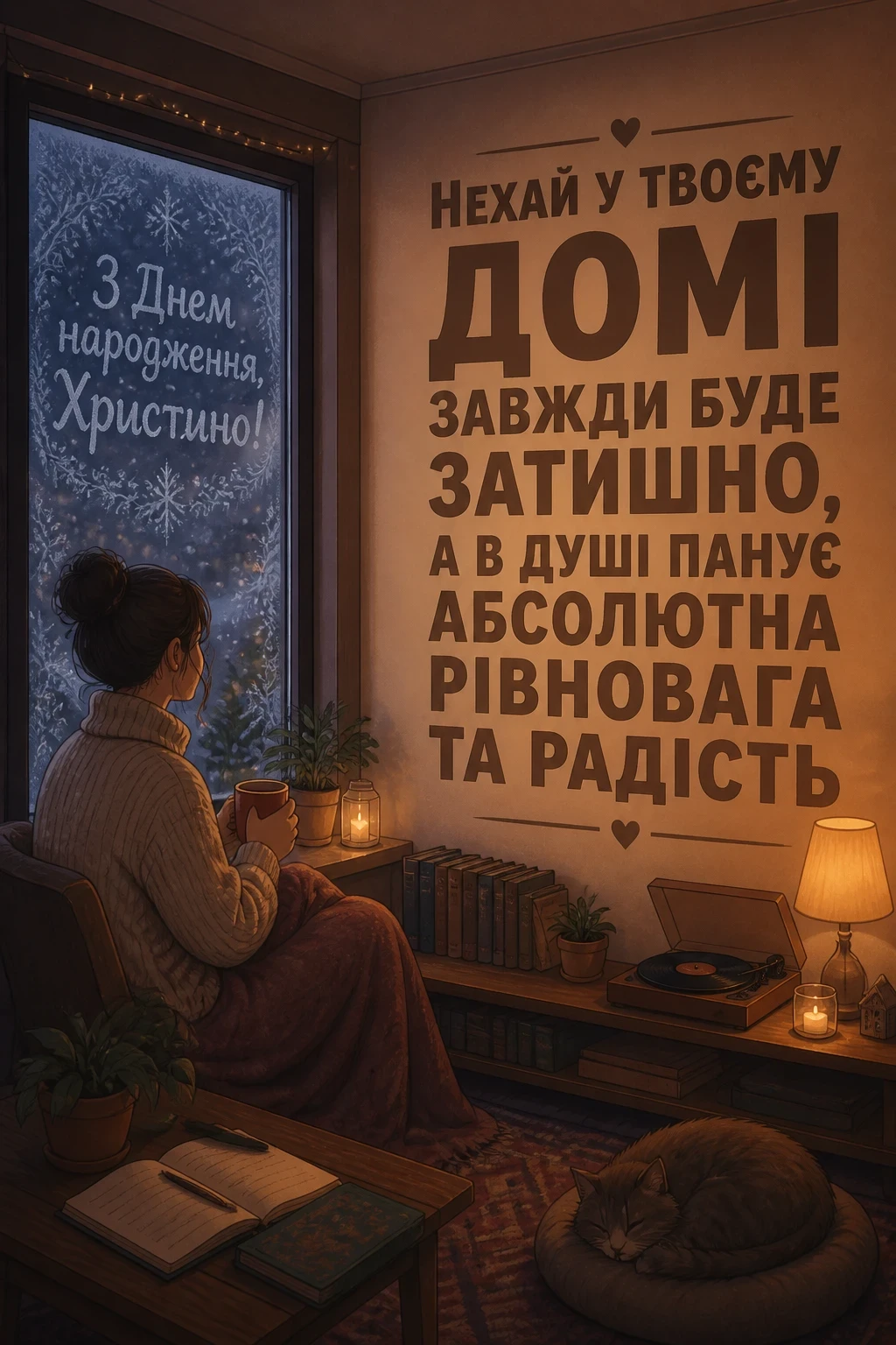 з днем народження христина картинки