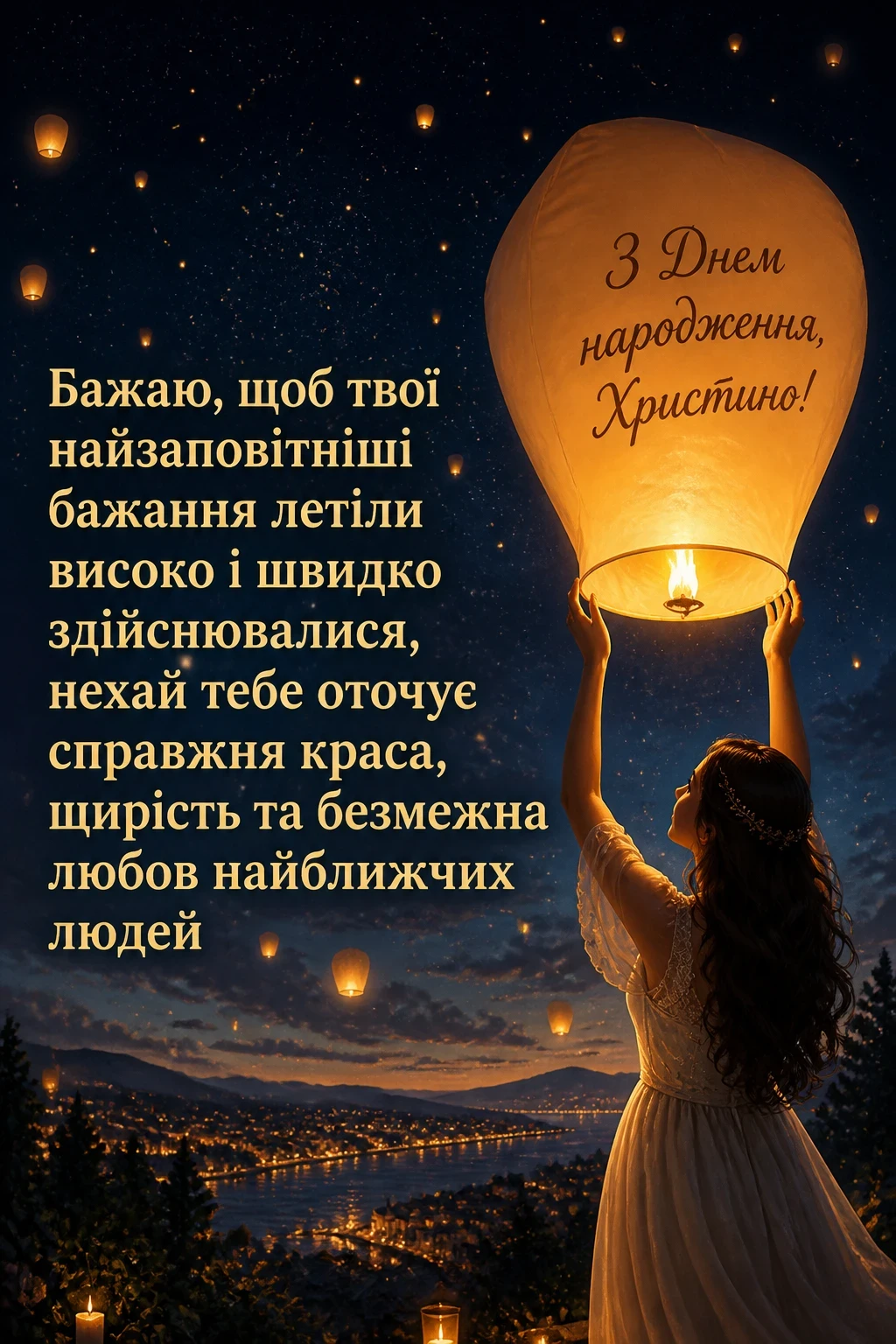 з днем народження христина картинки