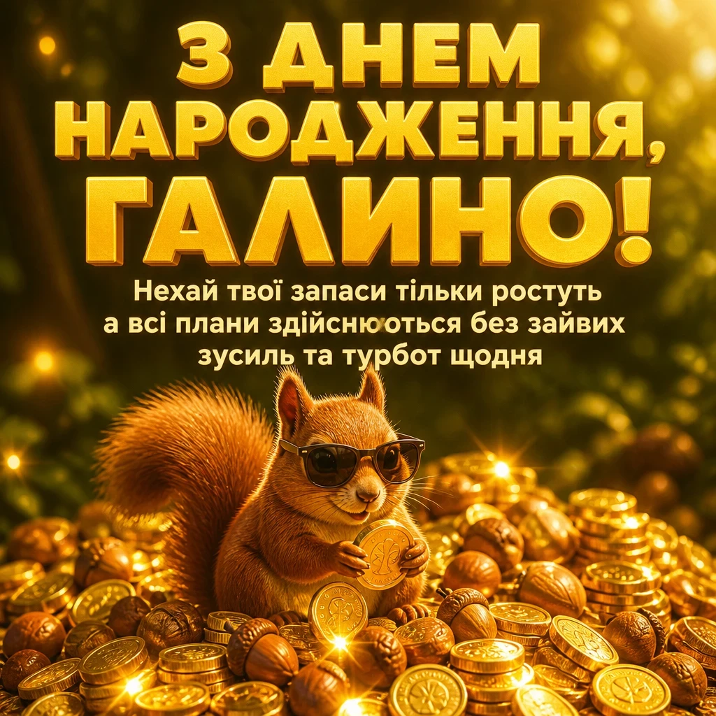 з днем народження галина картинки