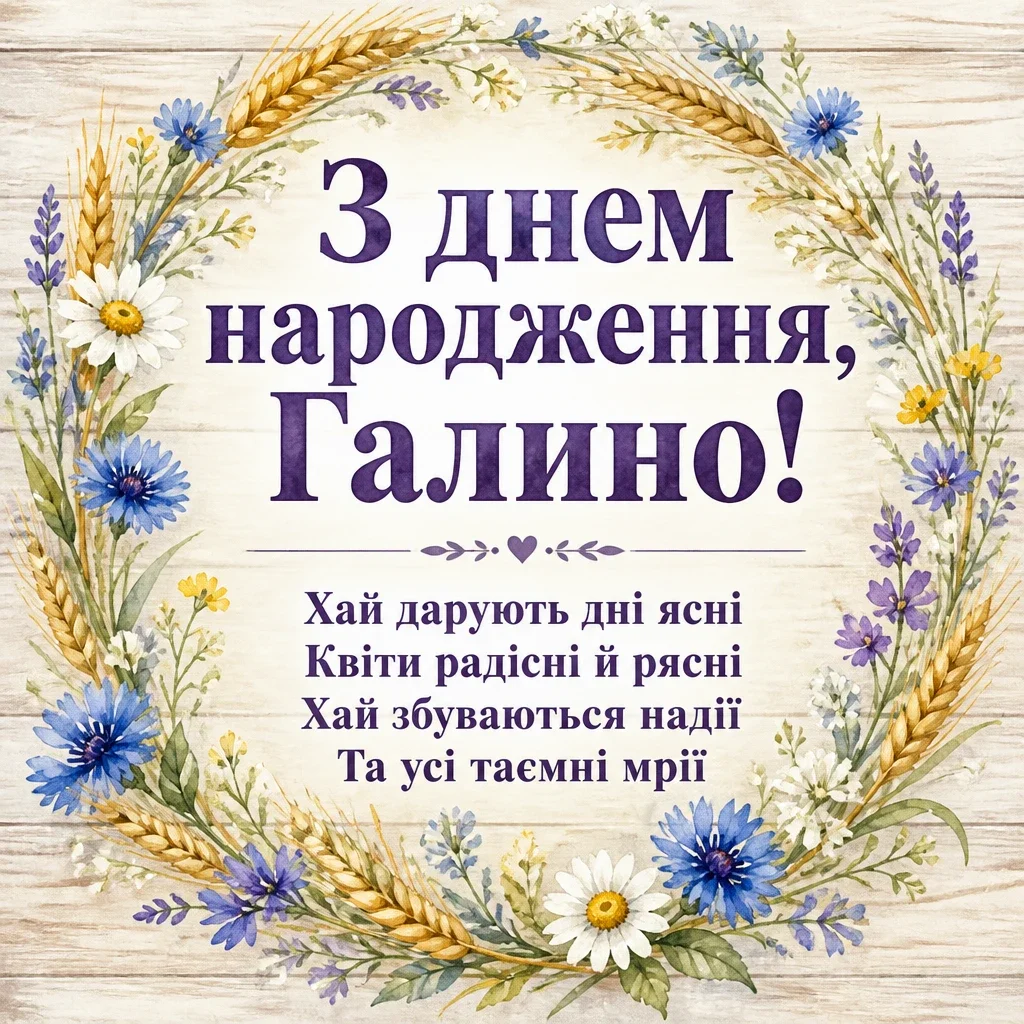 з днем народження галина картинки