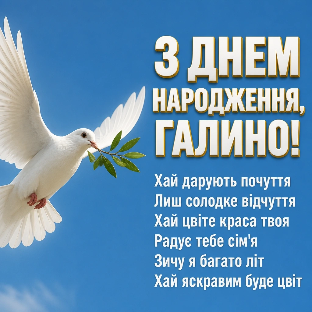 з днем народження галина картинки