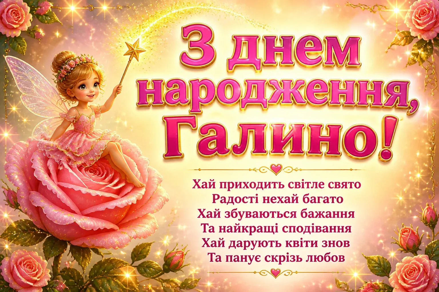з днем народження галина картинки