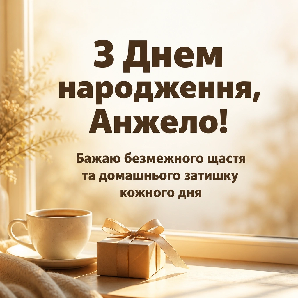 з днем народження анжела українською