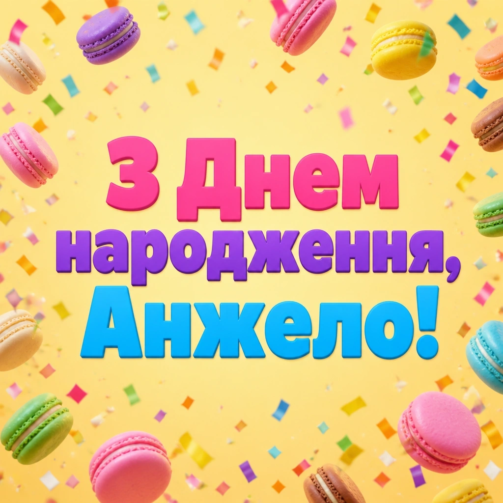 з днем народження анжела українською