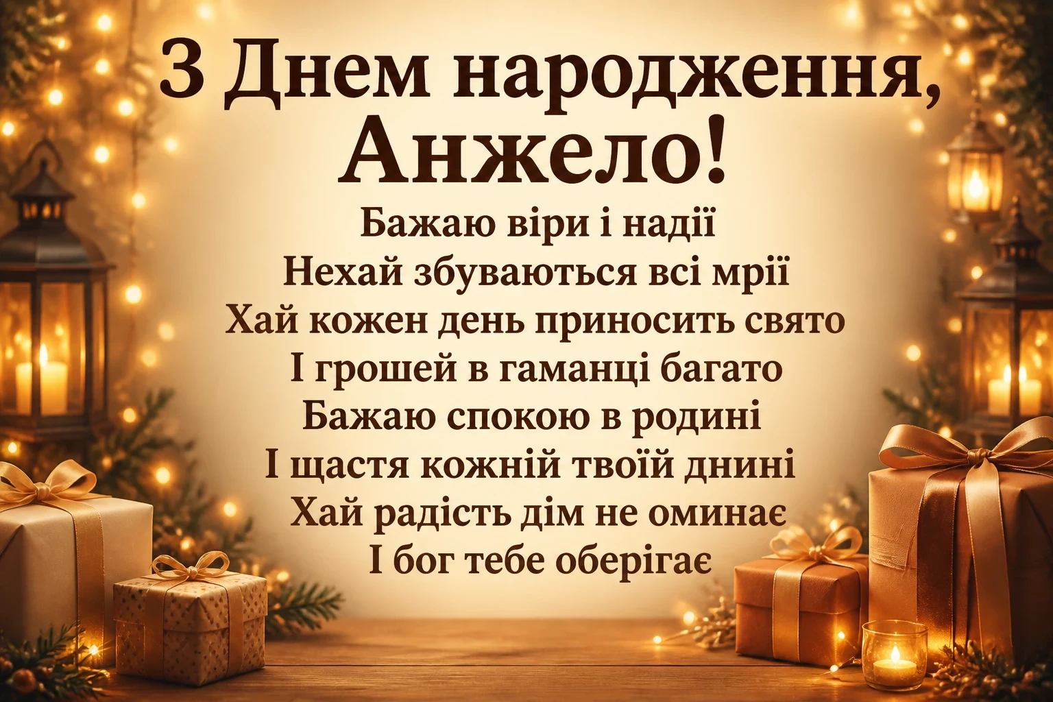 з днем народження анжела українською