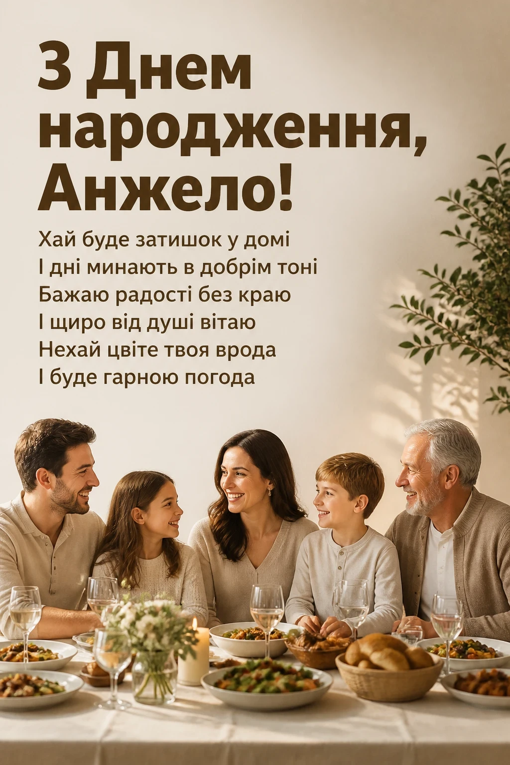 з днем народження анжела українською