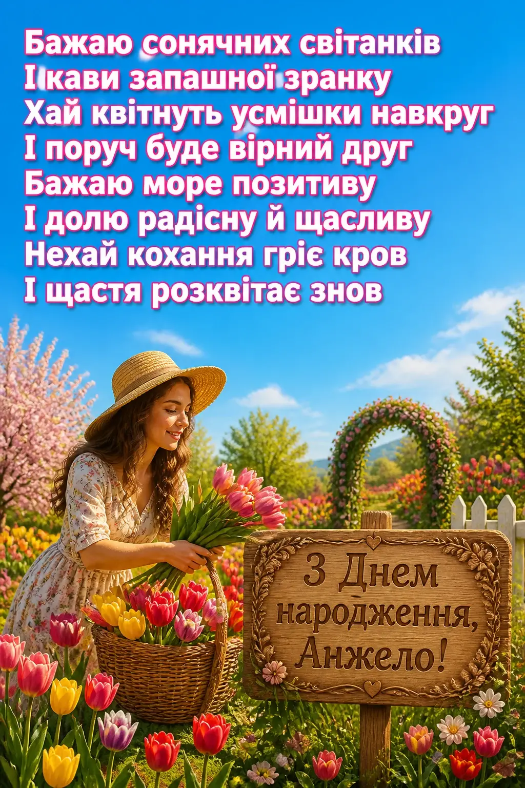 з днем народження анжела українською