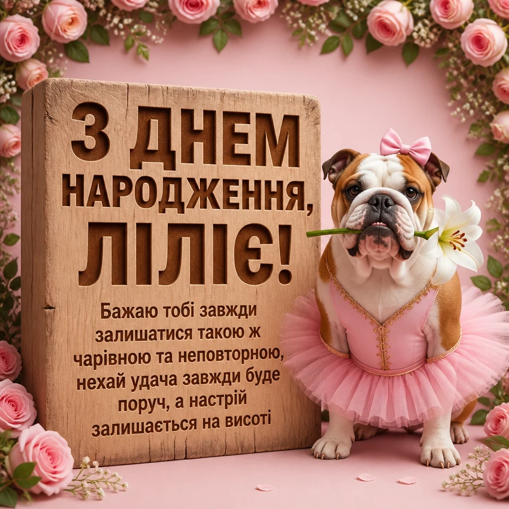 з днем народження лілія, в прозі