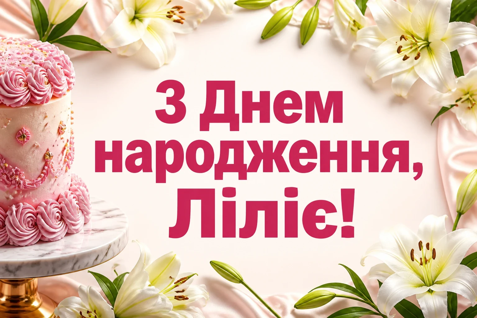 з днем народження лілія, в прозі
