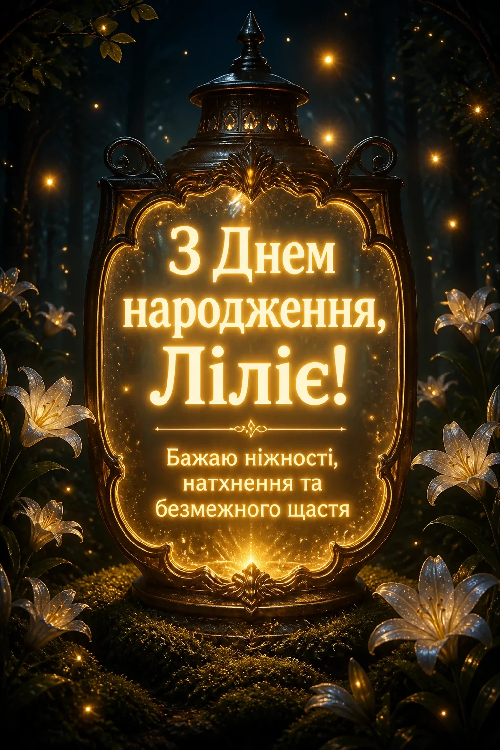 з днем народження лілія, в прозі
