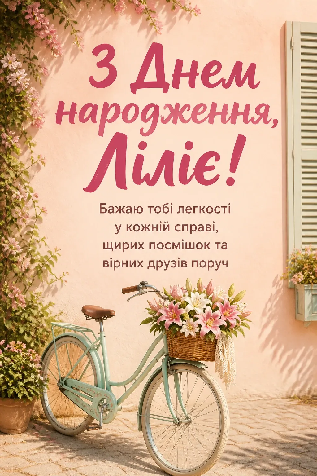 з днем народження лілія, в прозі