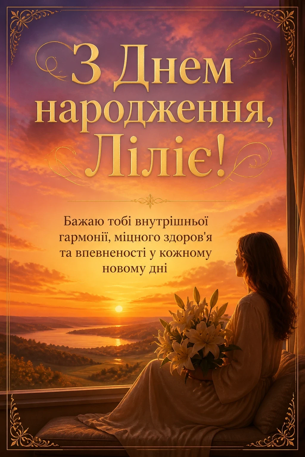 з днем народження лілія, в прозі