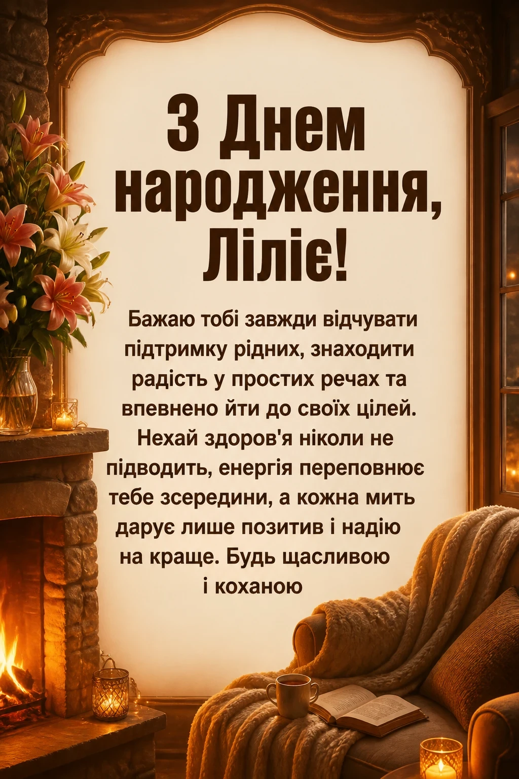 з днем народження лілія, в прозі