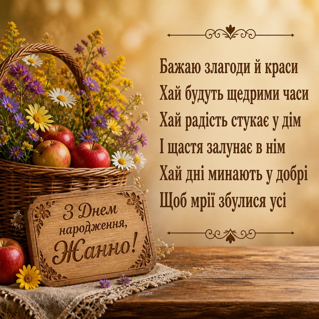 жанна з днем народження картинки