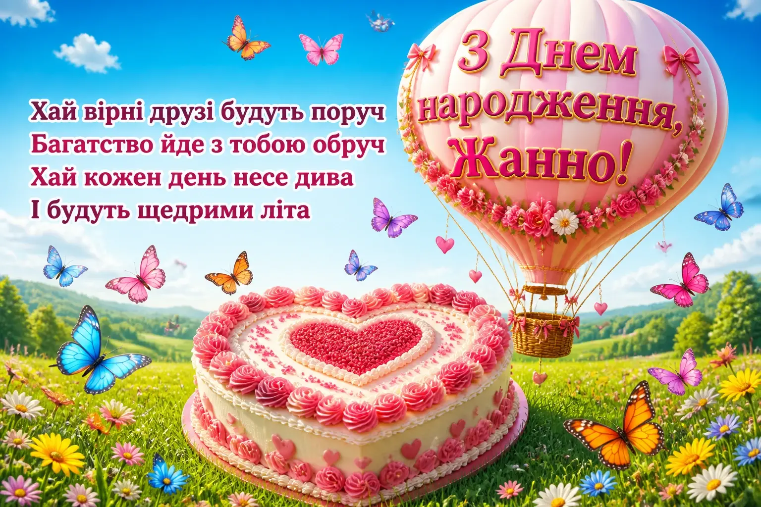 жанна з днем народження картинки