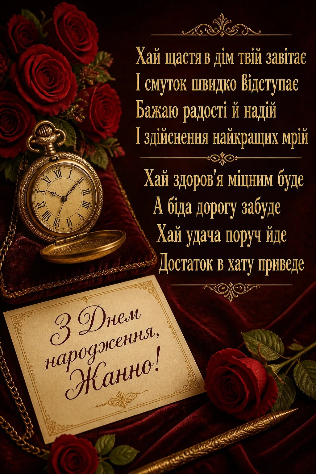 жанна з днем народження картинки