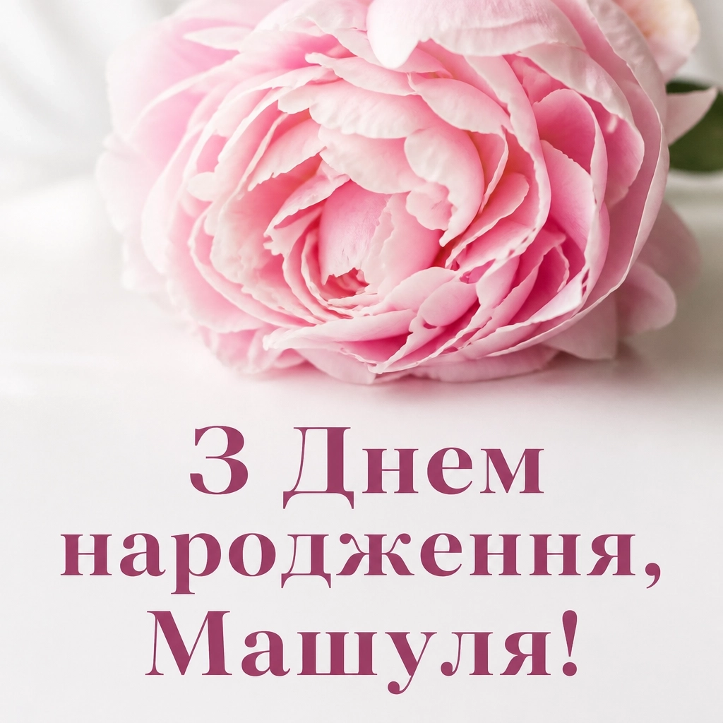 машуля з днем народження маша українською