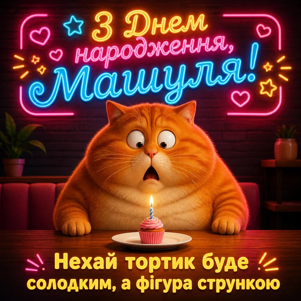 машуля з днем народження маша українською
