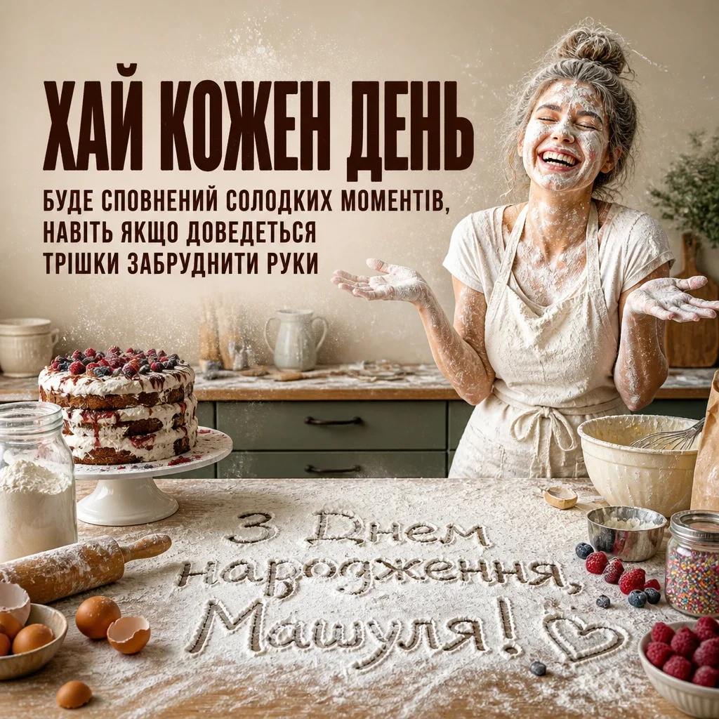 машуля з днем народження маша українською
