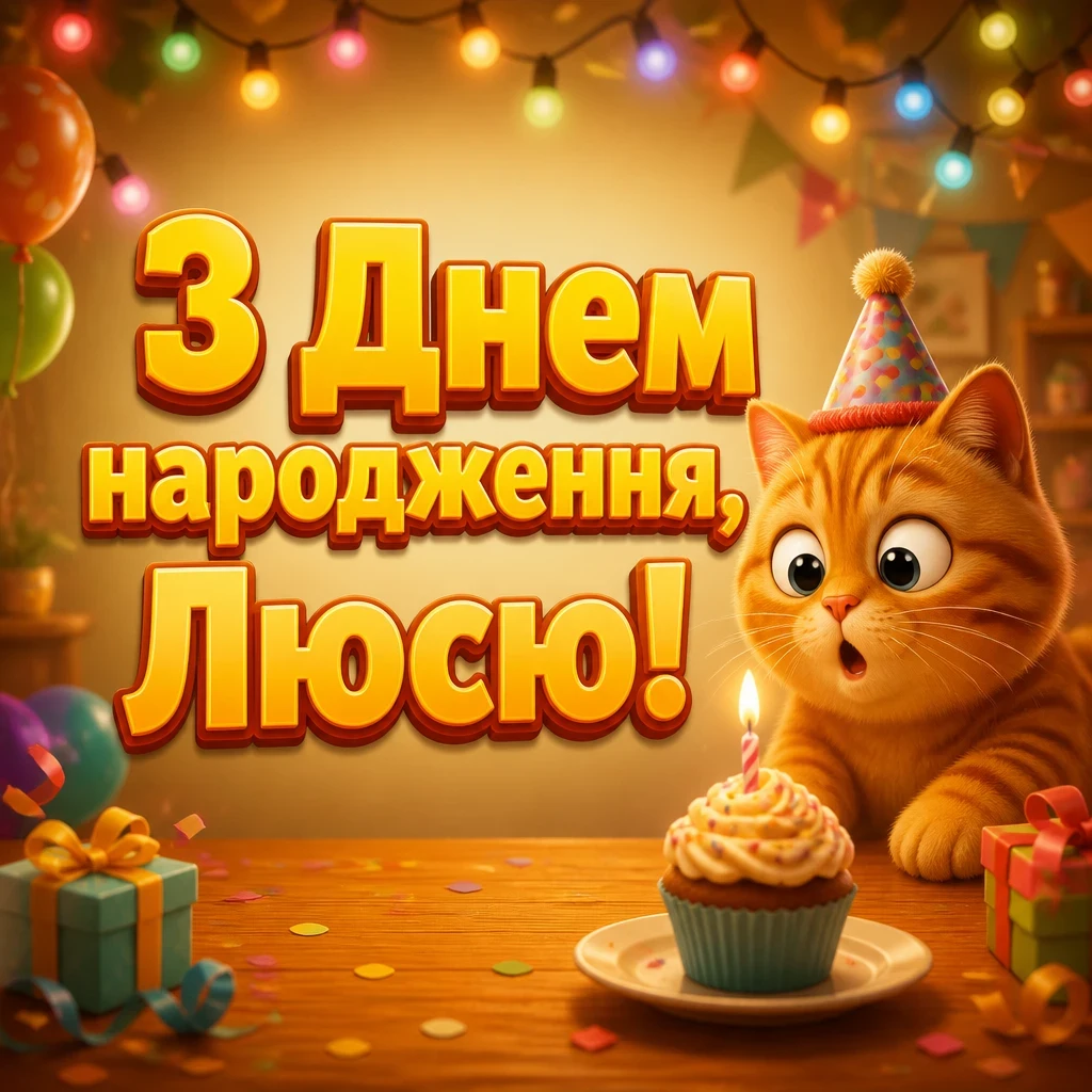 з днем народження люся