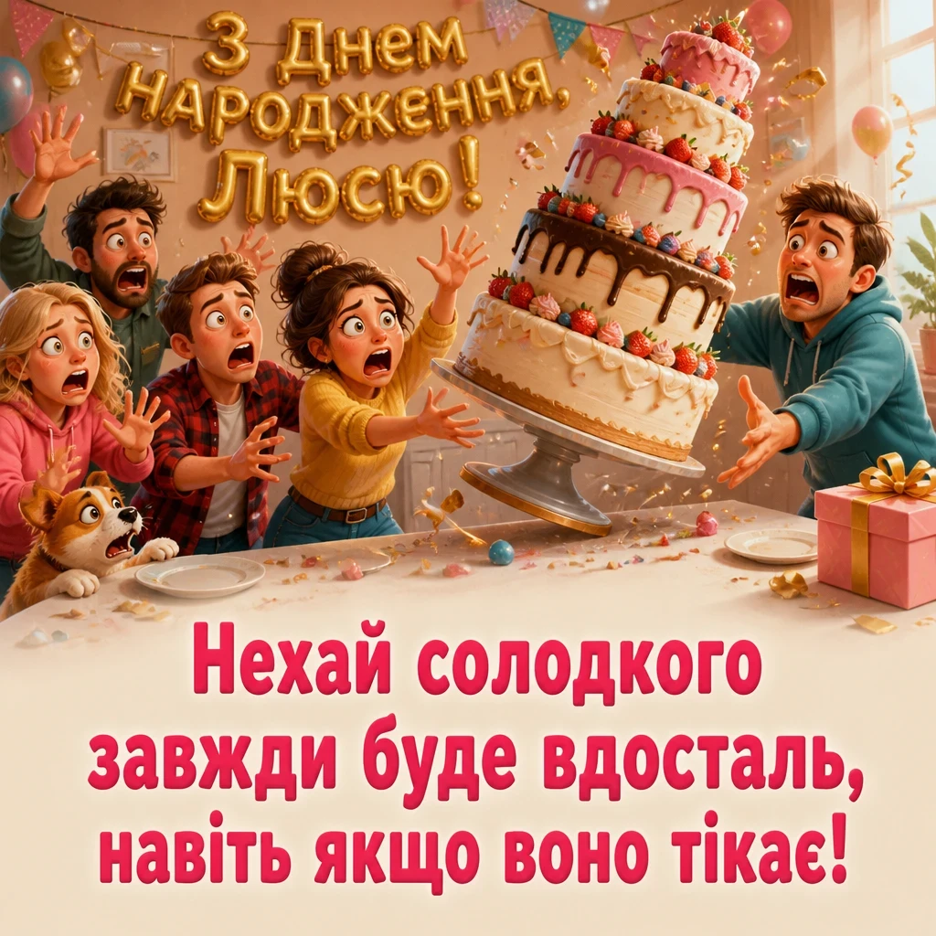 з днем народження люся