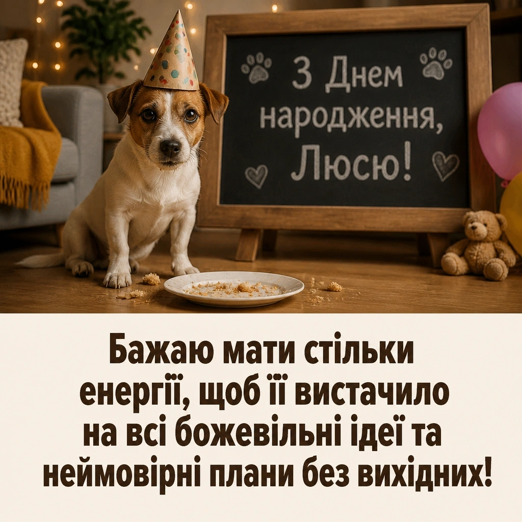 з днем народження люся