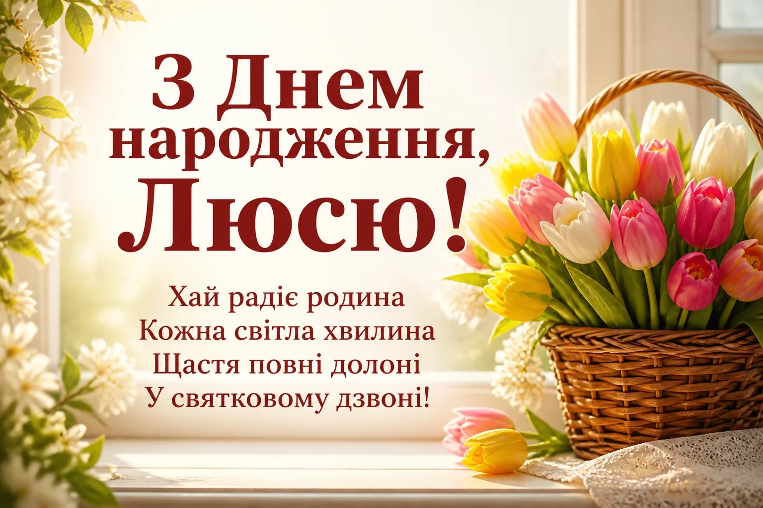 з днем народження люся