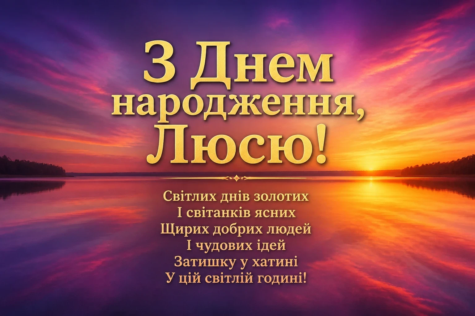 з днем народження люся