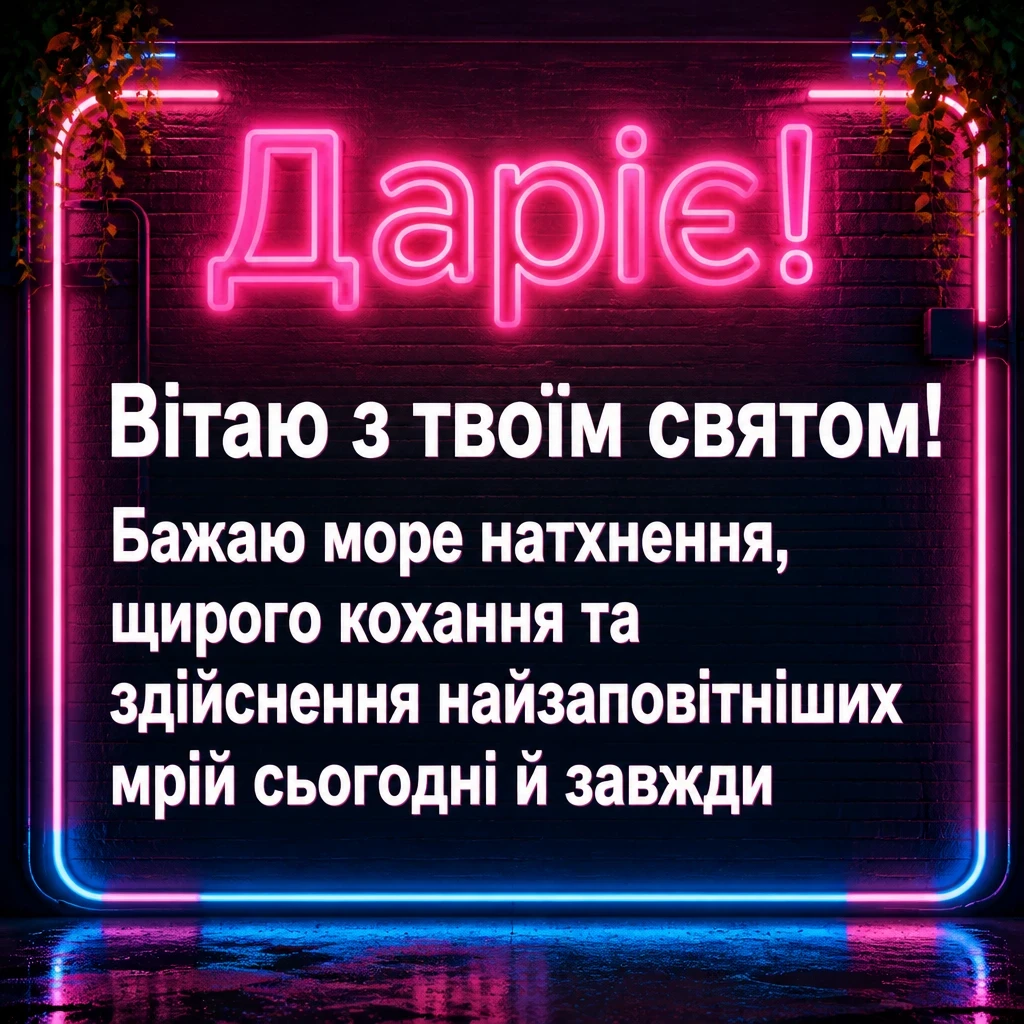 з днем народження дарія