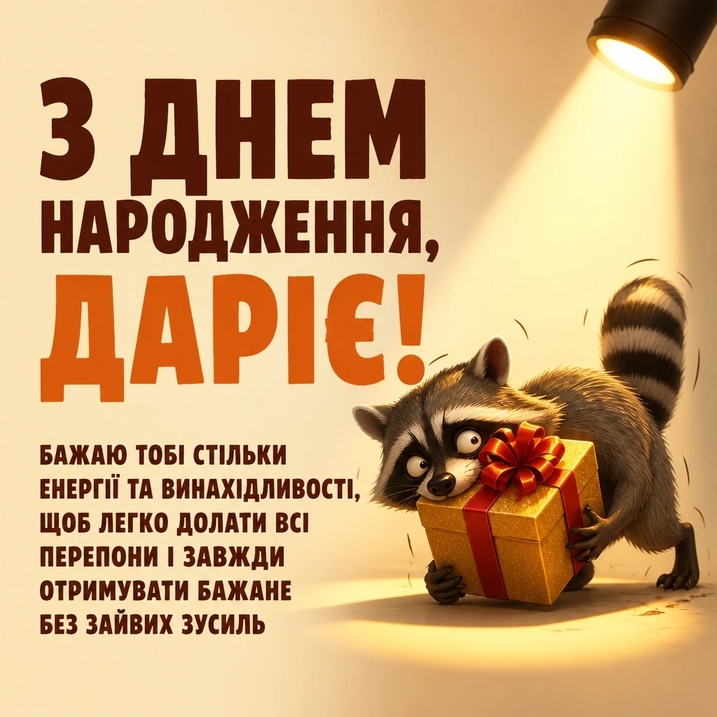 з днем народження дарія